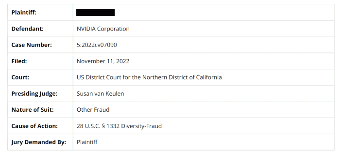 nvidia rtx 4090 class action