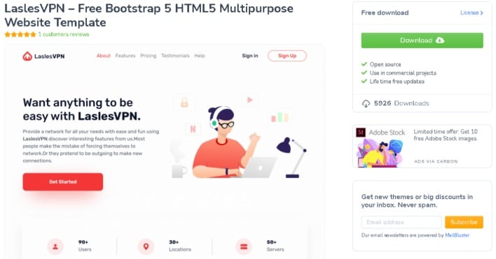 free vpn web template used by threat actors news