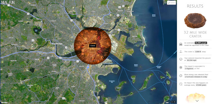 Collisione dell'asteroide di Boston
