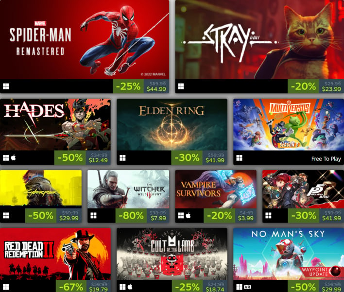 Steam reveals the top 100 games on Steam for 2022