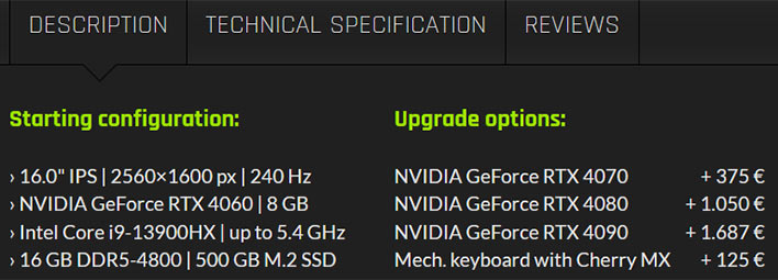 Gaming Laptop Retailer Reveals Shocking Price For NVIDIA's Mobile ...