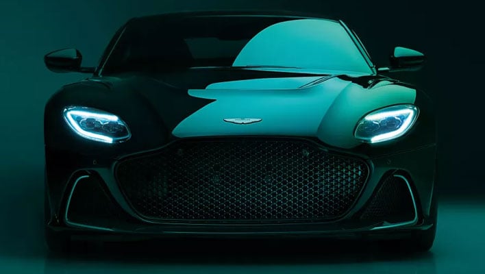 Front shot of Aston Martin's DBS 770 Ultimate.