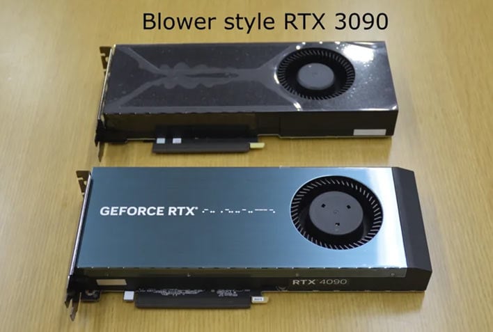 GeForce RTX 4090 With Blower Fan Is Both Loud And Hot, But Also Very ...