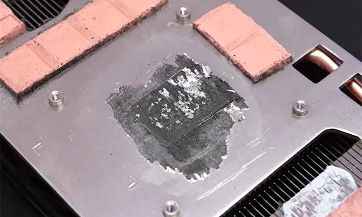 liquid metal damage to GPU cooler hero