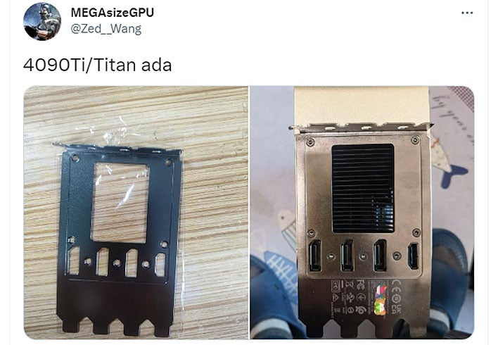 Nvidia GeForce RTX 4090 Ti parts appear on