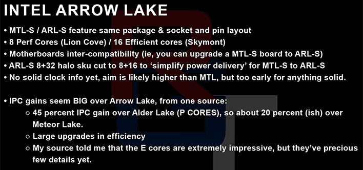 Intel Arrow Lake CPUs coming early 2024 but without Meteor Lake on the  desktop