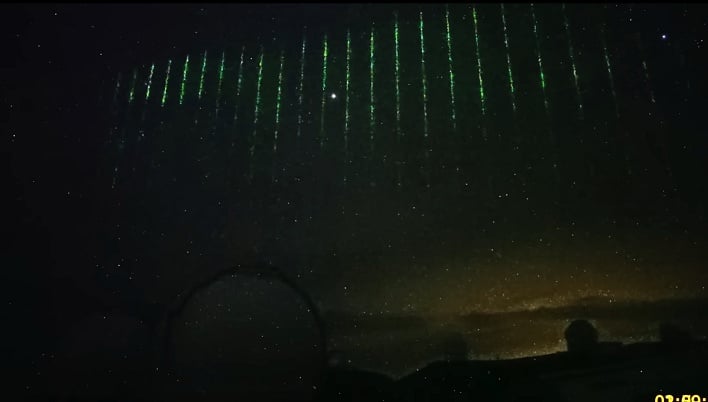 hero green lasers over hawaii