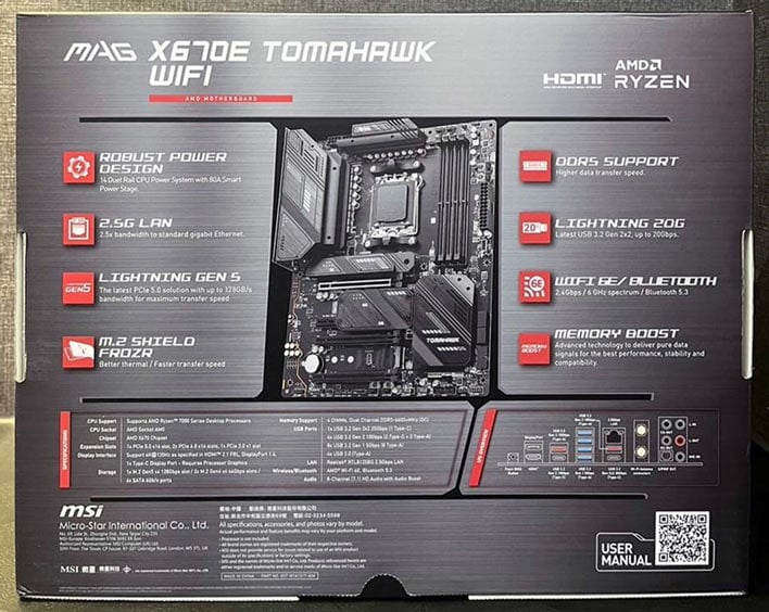 MSI MAG X670E Tomahawk WiFi Motherboard Pricing And High-End Features  Revealed