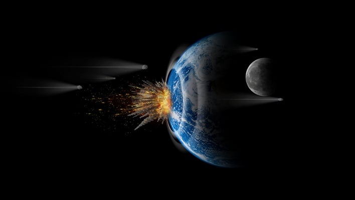 hero asteroid impacting earth