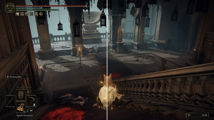 My RayTracing Comparison: Castle Morne, with Lantern equipped : r/Eldenring