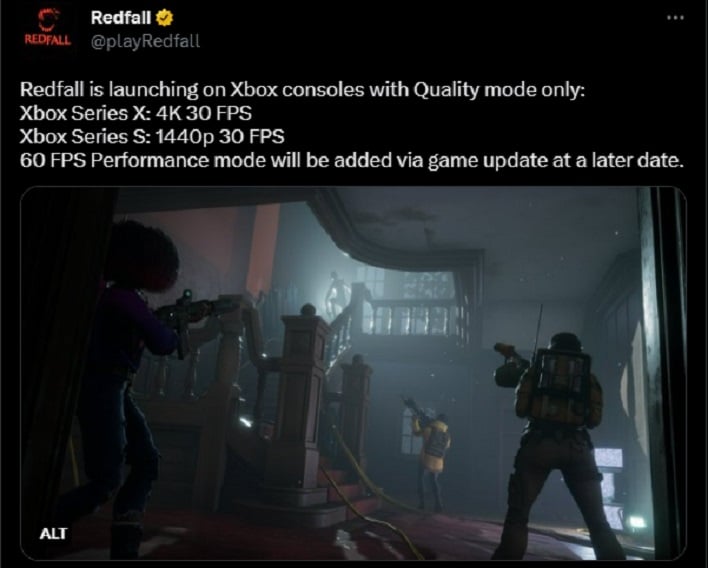 Redfall Will Launch With 30 FPS Cap On Xbox And Console Gamers Are Livid