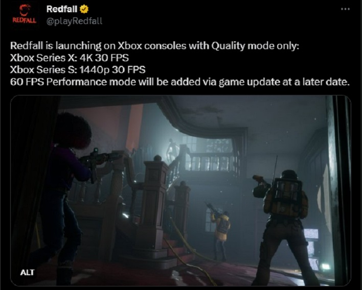 Redfall runs at 30 FPS on Xbox at launch. 😬 #redfall #gamingnews #gam