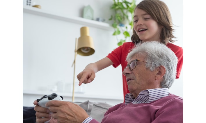 child showing elder games
