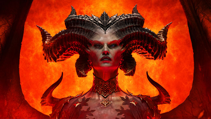 Portrait of Diablo IV's Lilith character.