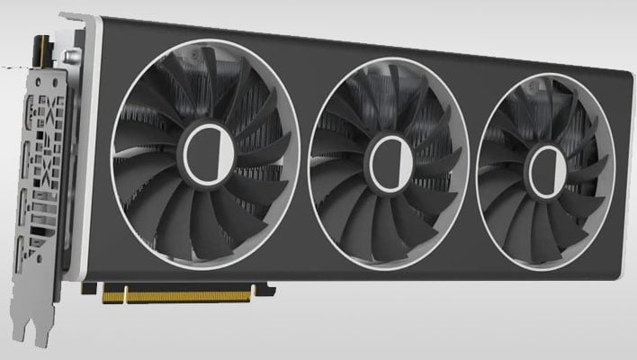 XFX Radeon RX 7900 XT graphics card on a gray gradient background.