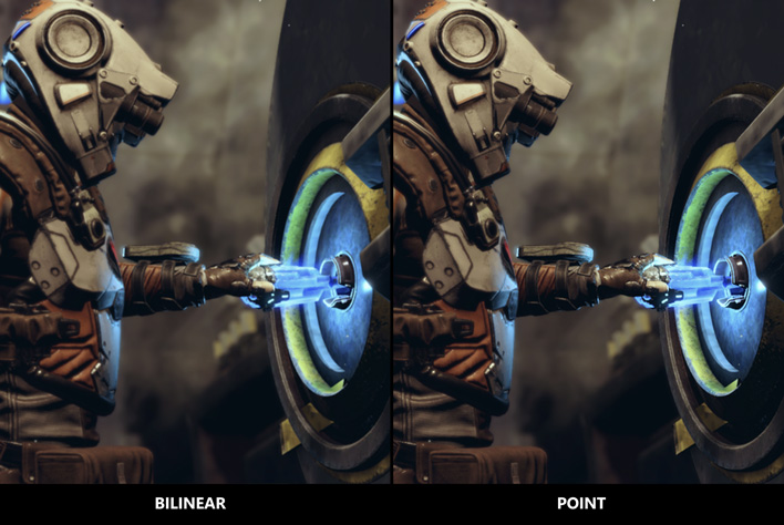 point scaling vs bilinear