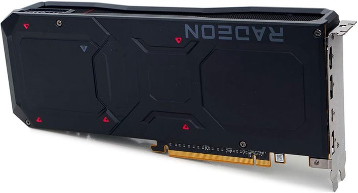 Backside of AMD's Radeon RX 7900 XT.
