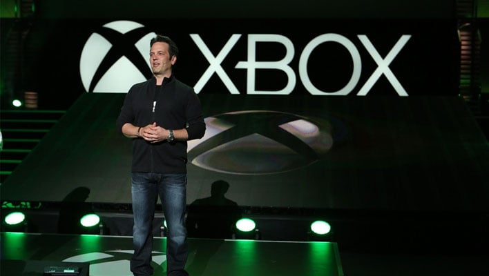 Phil Spencer on stage at E3.