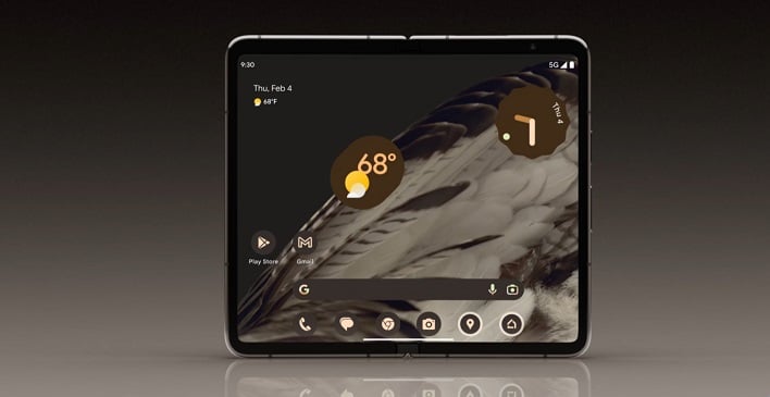google pixel fold open