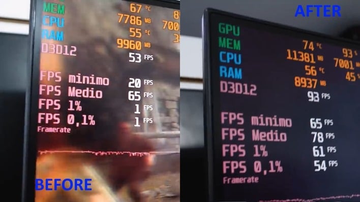 resident evil before after 16gb rtx 3070