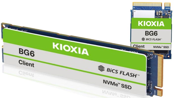 Kioxia BG6 SSDs (one in the M.2 2280 form factor and one in the M.2 2230 form factor)