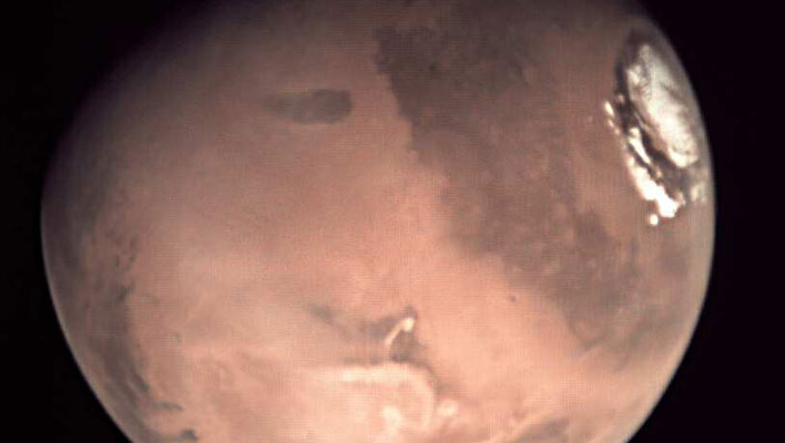 Closeup of Mars.