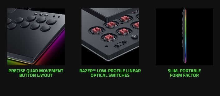 Razer Kitsune Fighting All Button Arcade Game Controller