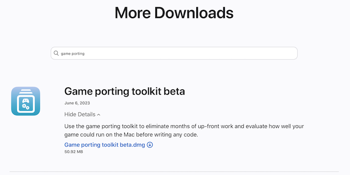game porting toolkit apple dev