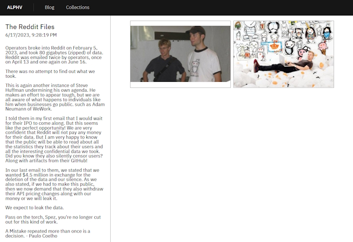 reddit files blackcat alphv ransomware group claims reddit attack and threatens leak