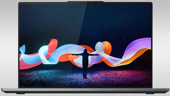 Lenovo ThinkPad Z16 on a gray gradient background.