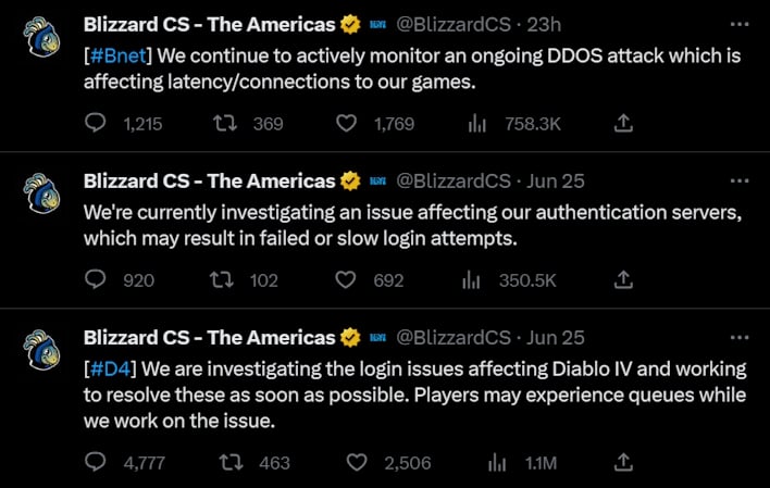 Diablo 4 and Battlenet games suffer Blizzard DDoS attack