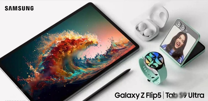 leaked image samsung flip5 and other products