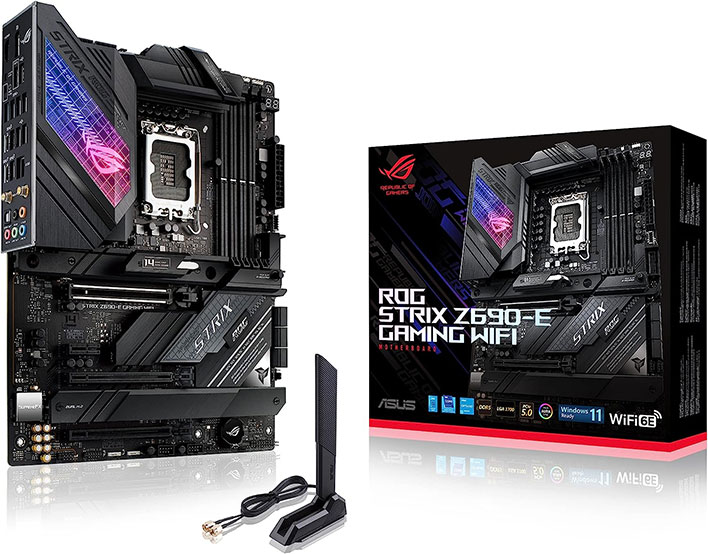 ASUS ROG Strix Z690-E Gaming motherboard.