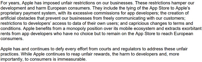 spotify plea to EU over apple