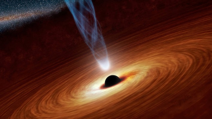 supermassive black hole artist rendition