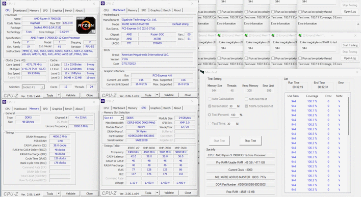 gigabyte memory overclocking result