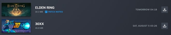 steam update download now