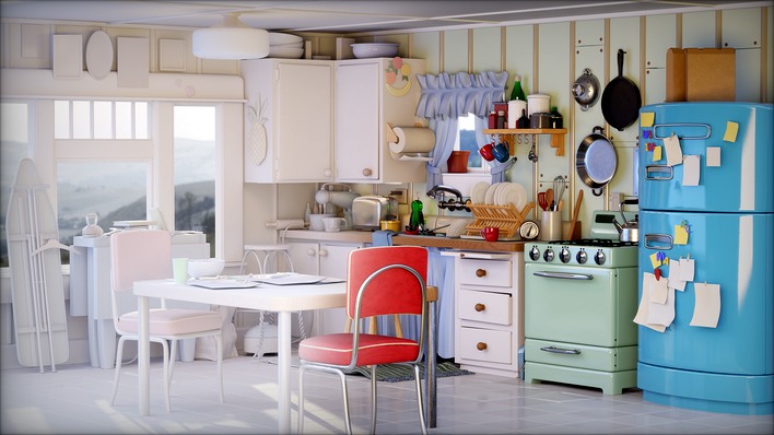 pixar kitchen