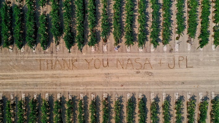 hero nasa jpl thank you from above