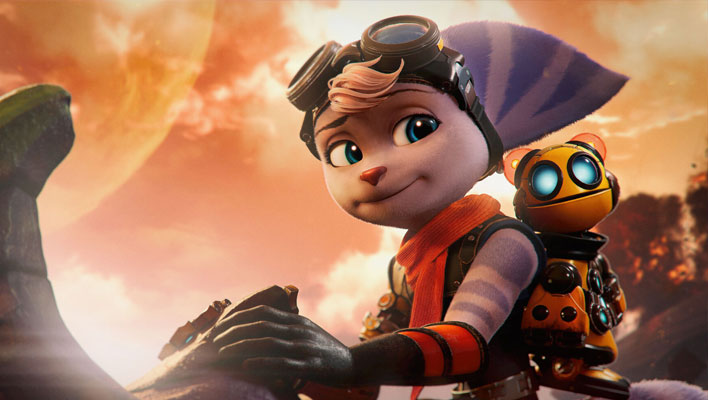 Image of Rivet and Kit from Ratchet & Clank: Rift Apart.