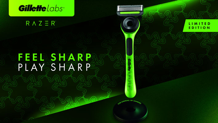 Razer Teams Up With Gillette On Shaving Razors For Gamers, What No RGB?