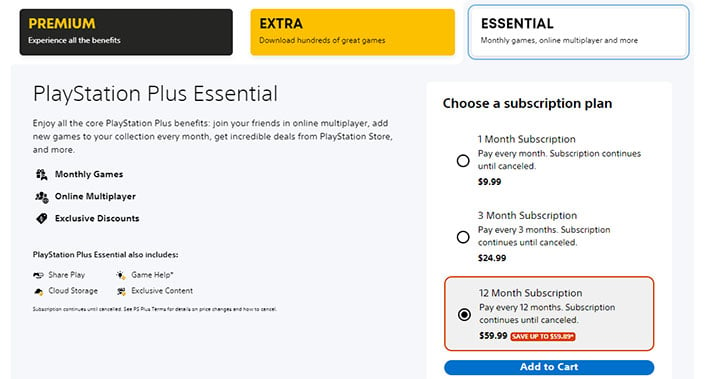 PlayStation Plus Premium: 3 Month Subscription