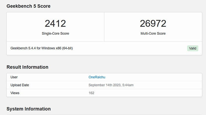 Intel Core i9-14900KF is ranked fastest single-core CPU