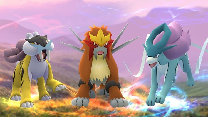 Como capturar Entei, Suicune e Raikou durante o Pokemon GO Tour Johto