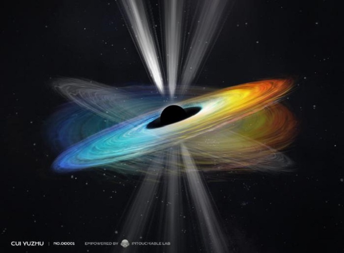 schematic representation of accretion disk model