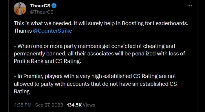 CS2 on X: “Leaderboards are starting to populate in Counter-Strike