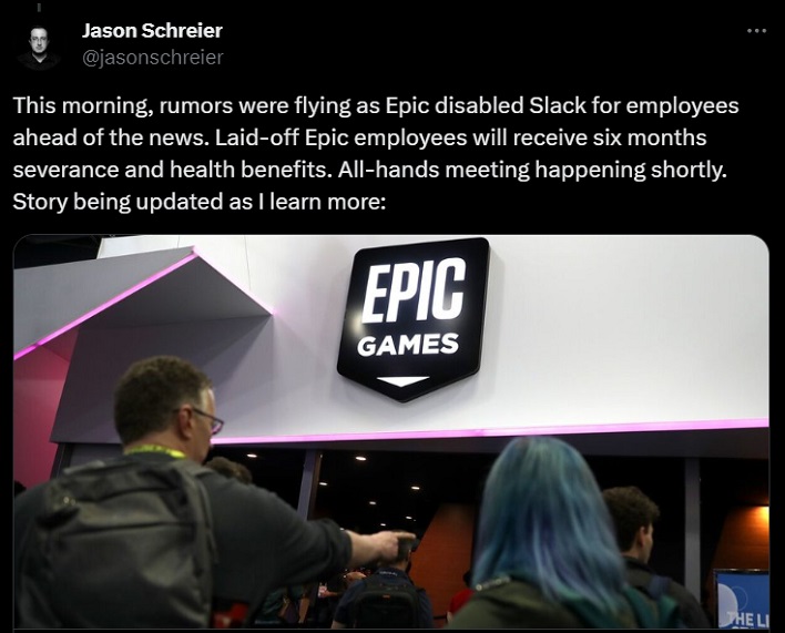 Epic Games Layoffs 2024 Drusie Celestyn