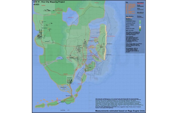 Lining up GTA 5 map coordinates shows GTA 6's potential map size