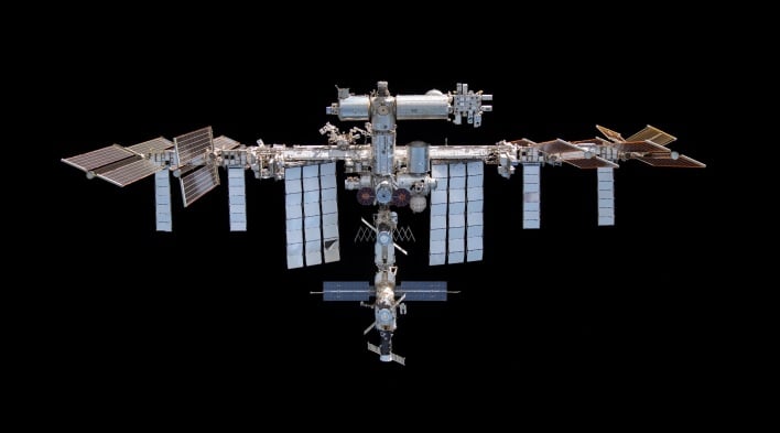view of international space station