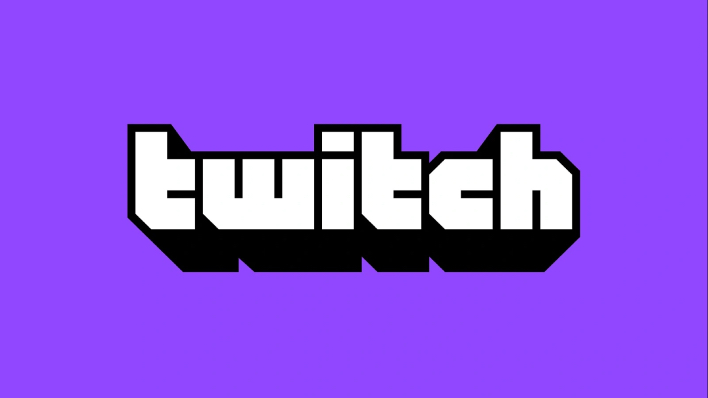 "Twitch" on a purple background.
